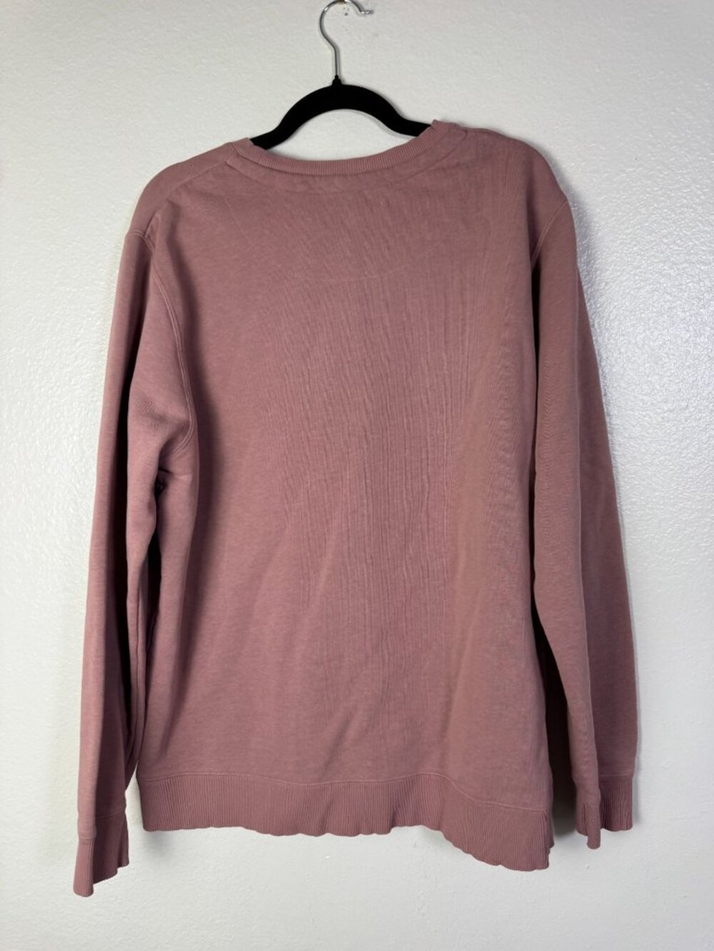 Municipal Mauve Pink Crewneck Sweatshirt Men size XL Cotton Blend Athleisure - Picture 10 of 12
